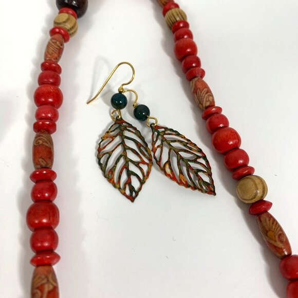 Multicolor Tribal Boho Jewelry Lot 15 Mixed Necklaces Earrings Bracelets Rings - Picture 9 of 10